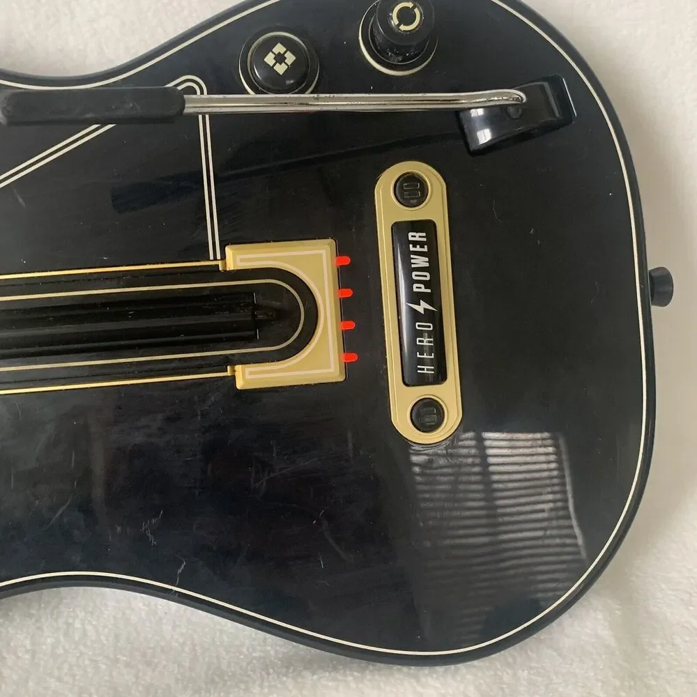 Guitar Hero Power Wireless Guitar HERO POWER Xbox 360 PS3 Lot Of 2 no dongles